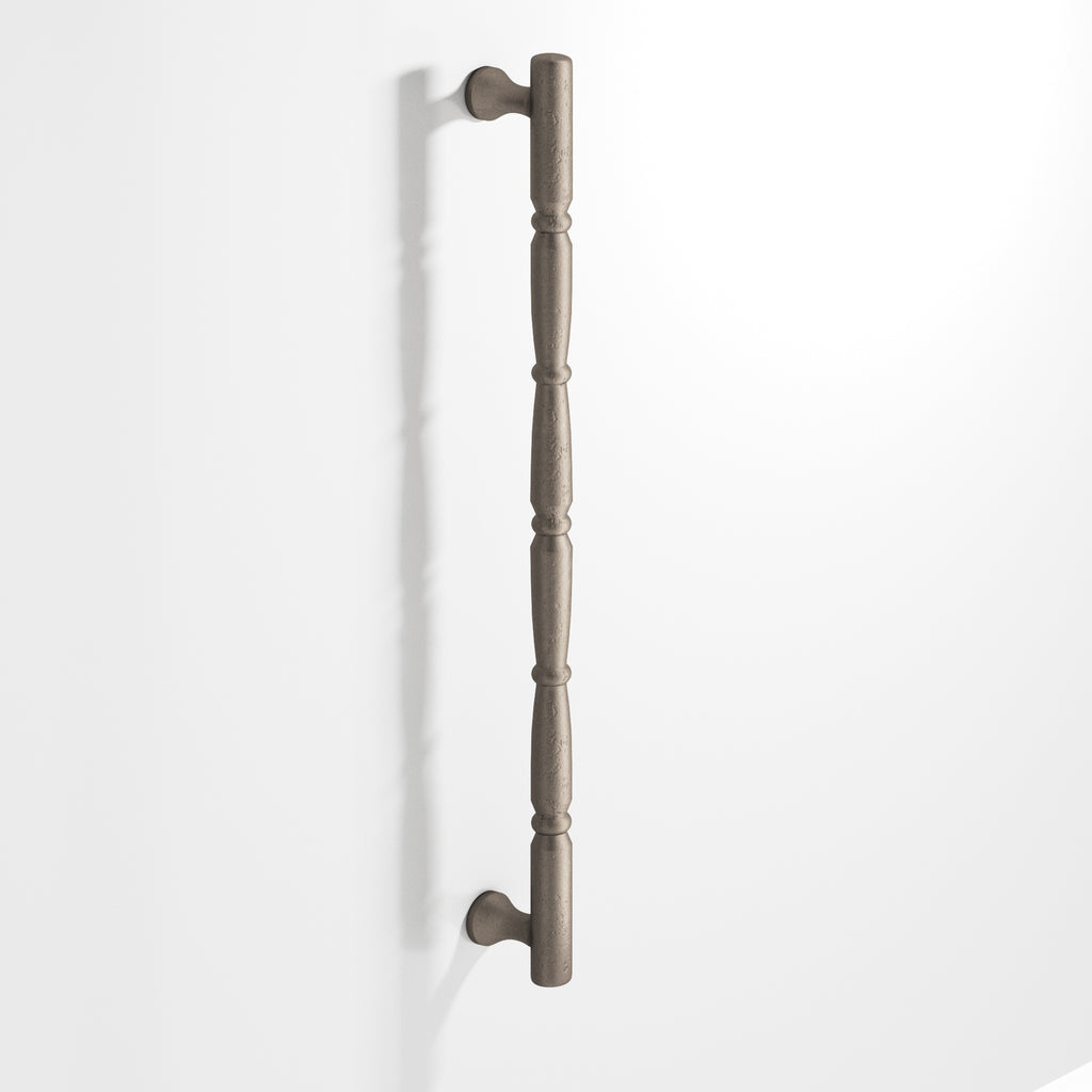 Colonial Bronze Series 855 16" Detailed Wire Appliance Pull With Beads And Radiused Ends Distressed Pewter / 16"