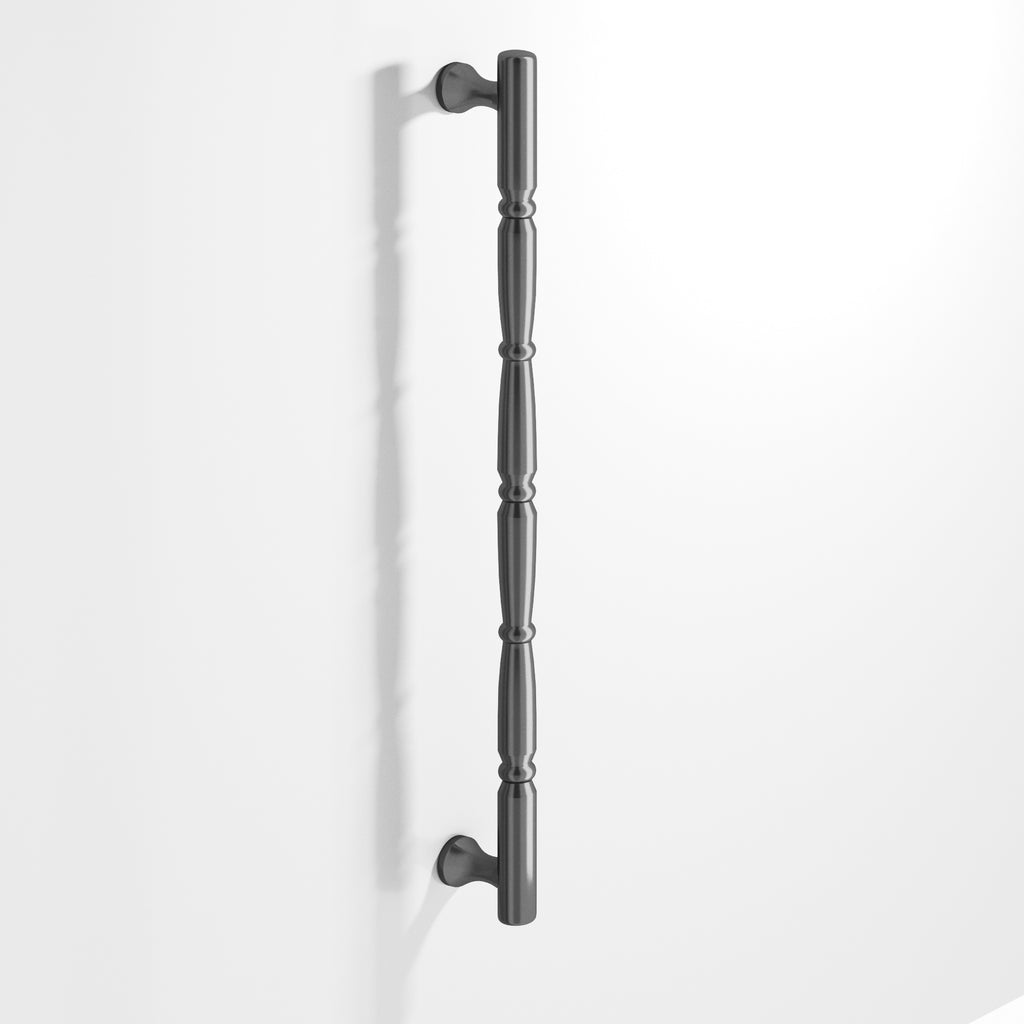 Colonial Bronze Series 855 16" Detailed Wire Appliance Pull With Beads And Radiused Ends Graphite / 16"