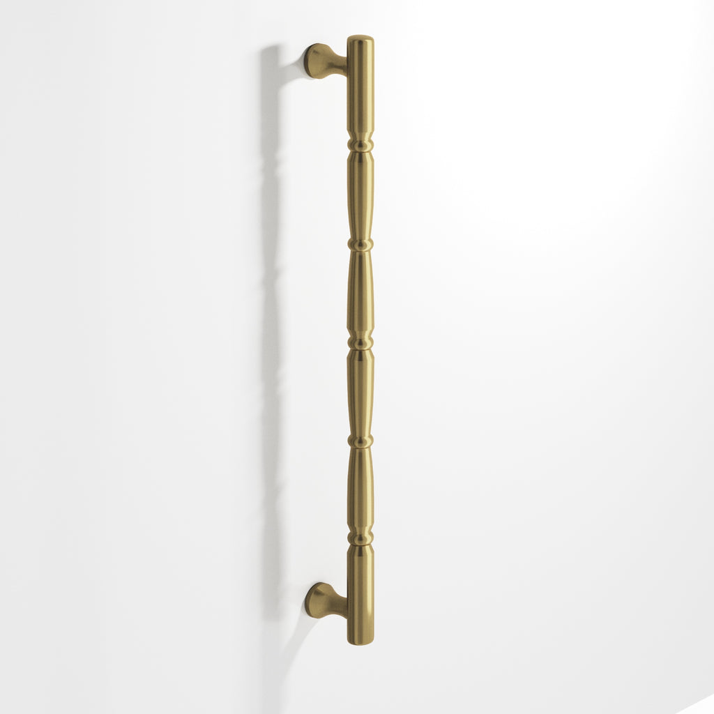 Colonial Bronze Series 855 16" Detailed Wire Appliance Pull With Beads And Radiused Ends Antique Brass / 16"