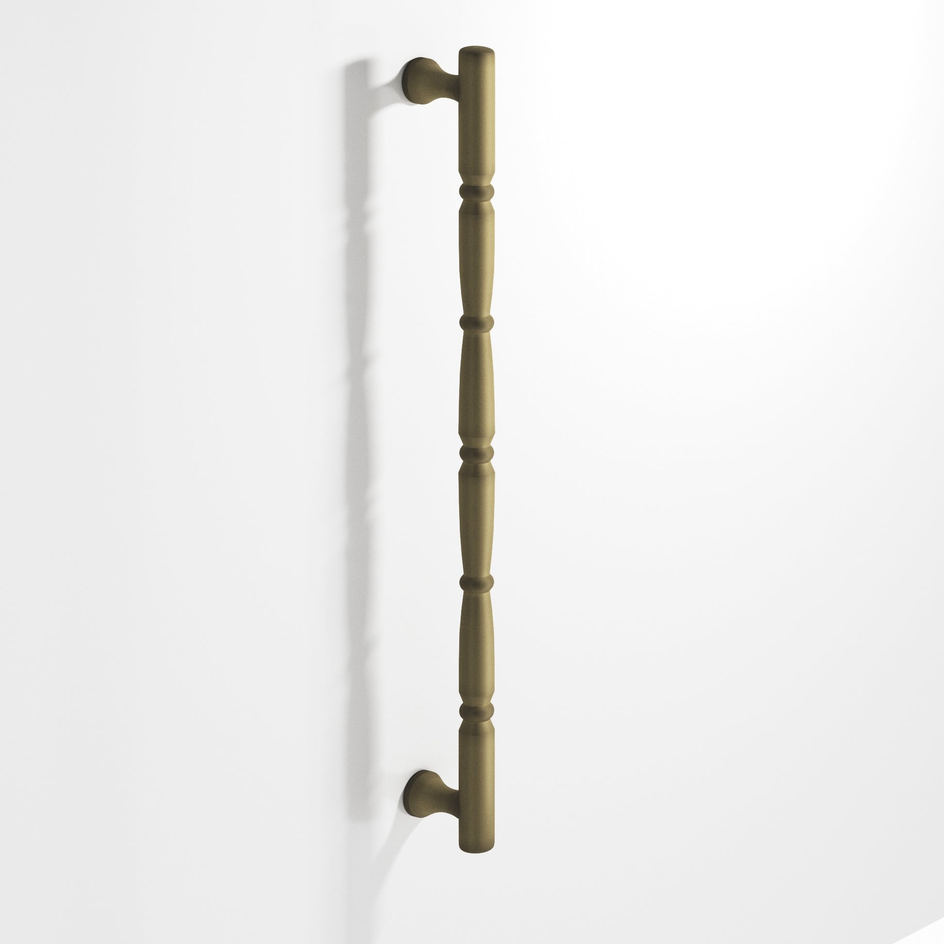 Colonial Bronze Series 855 16" Detailed Wire Appliance Pull With Beads And Radiused Ends Matte Antique Satin Brass / 16"