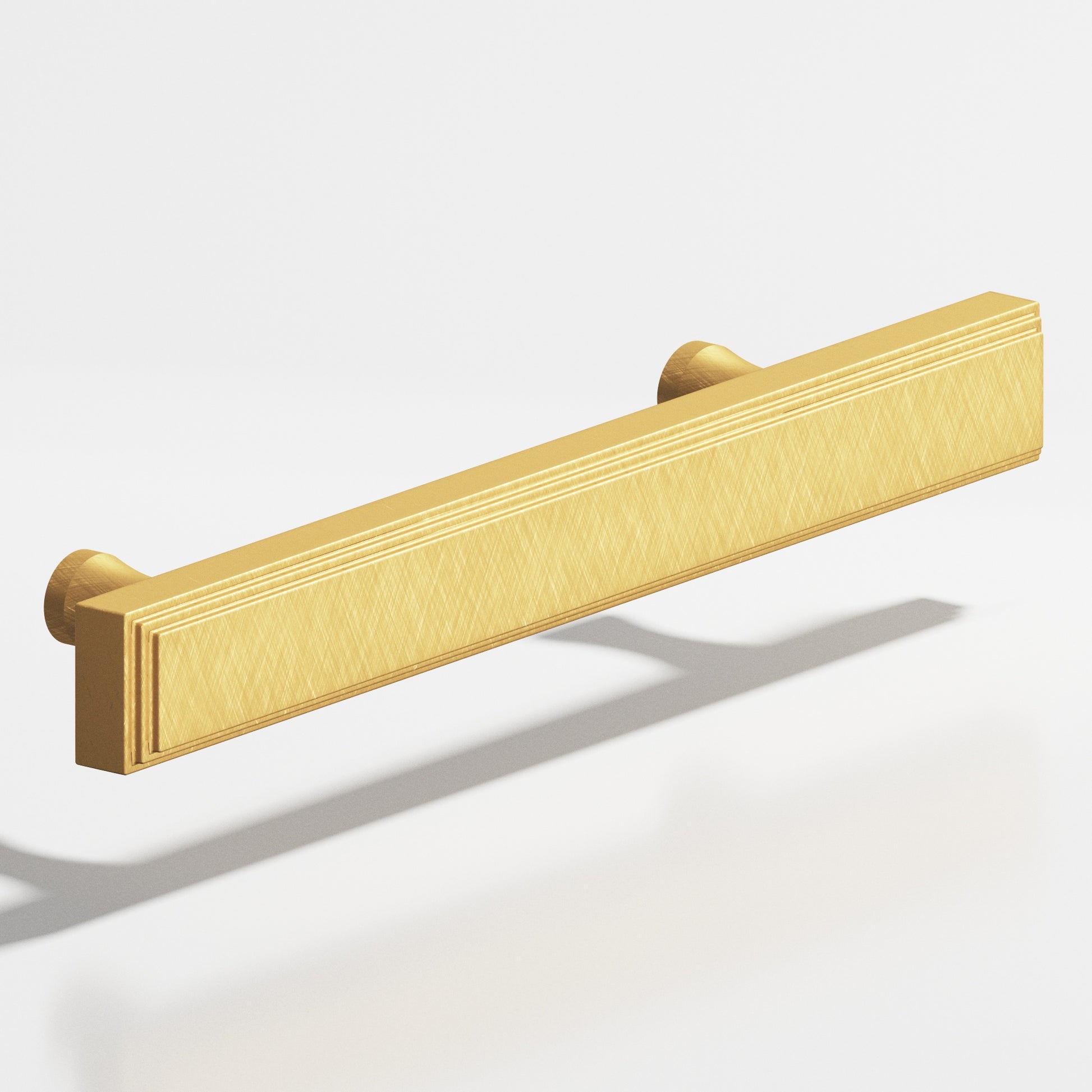 Colonial Bronze Series 941 6" Rectangular Stepped Cabinet Pull With Flared Posts Weathered Brass / 6"