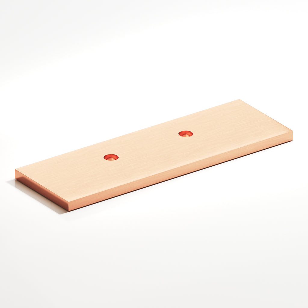 Colonial Bronze Series 9420 3.5" Rectangular Offset Backplate For Use With 420 457 And 458 Series Satin Copper / 3.5"