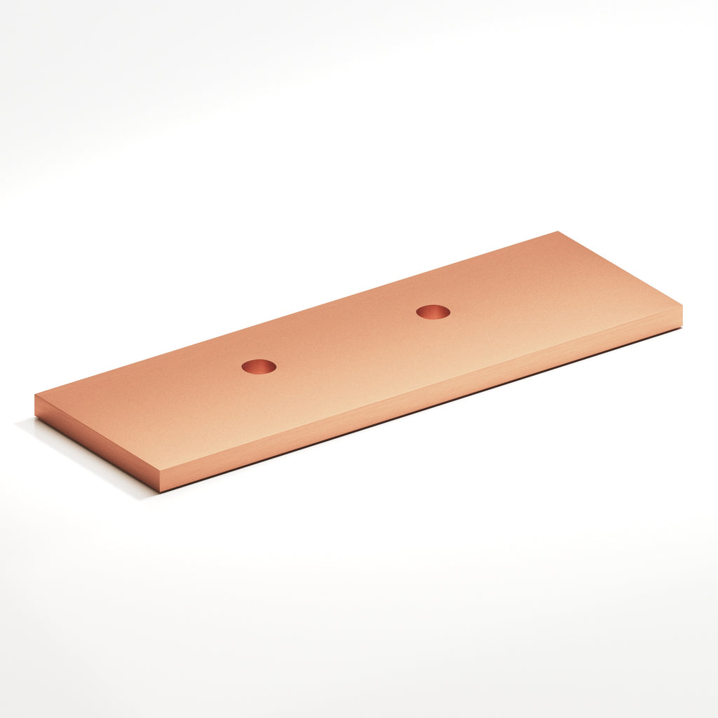 Colonial Bronze Series 9420 3.5" Rectangular Offset Backplate For Use With 420 457 And 458 Series Matte Satin Copper / 3.5"