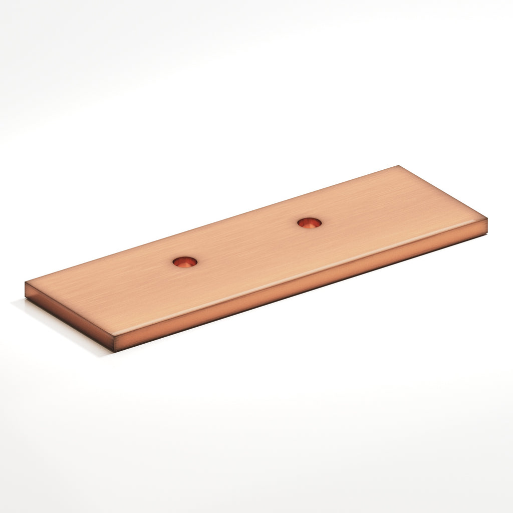 Colonial Bronze Series 9420 4" Rectangular Offset Backplate For Use With 420 457 And 458 Series Antique Copper / 4"