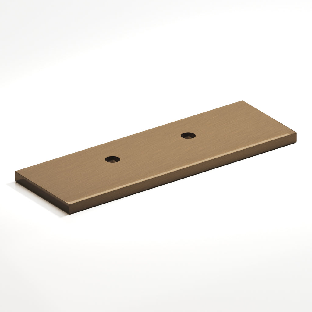 Colonial Bronze Series 9420 3.5" Rectangular Offset Backplate For Use With 420 457 And 458 Series Light Statuary Bronze / 3.5"