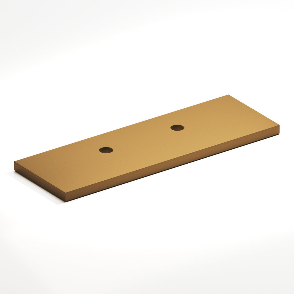 Colonial Bronze Series 9420 3.5" Rectangular Offset Backplate For Use With 420 457 And 458 Series Matte Light Statuary Bronze / 3.5"