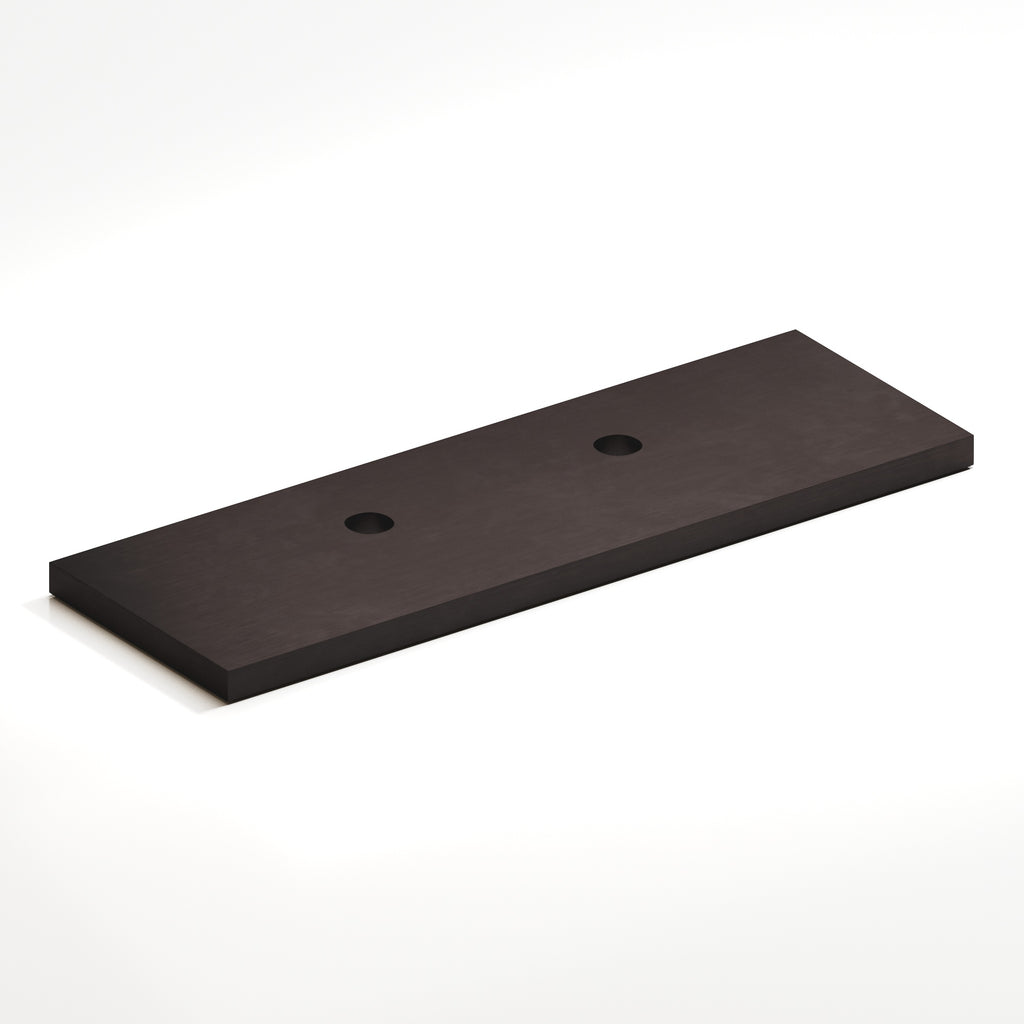 Colonial Bronze Series 9420 3.5" Rectangular Offset Backplate For Use With 420 457 And 458 Series Matte Dark Statuary Bronze / 3.5"