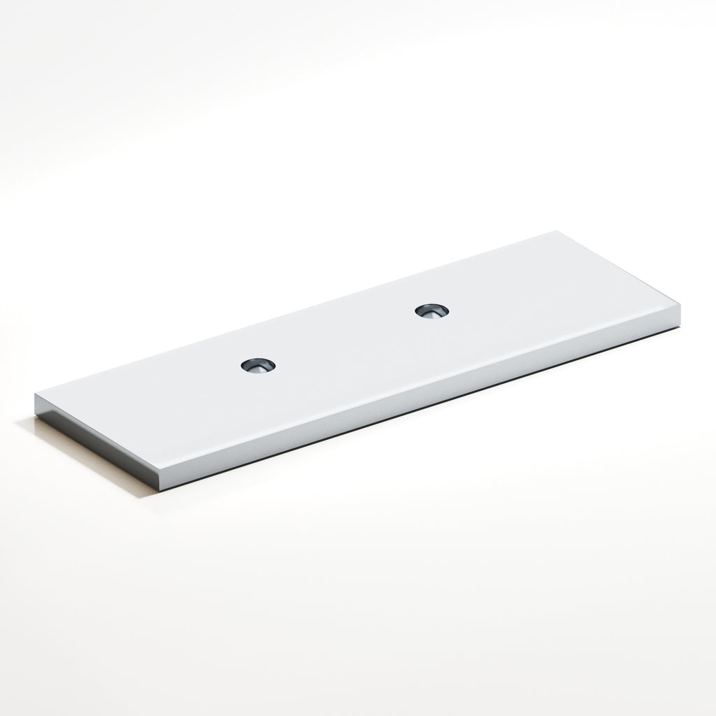 Colonial Bronze Series 9420 4" Rectangular Offset Backplate For Use With 420 457 And 458 Series Polished Chrome / 4"