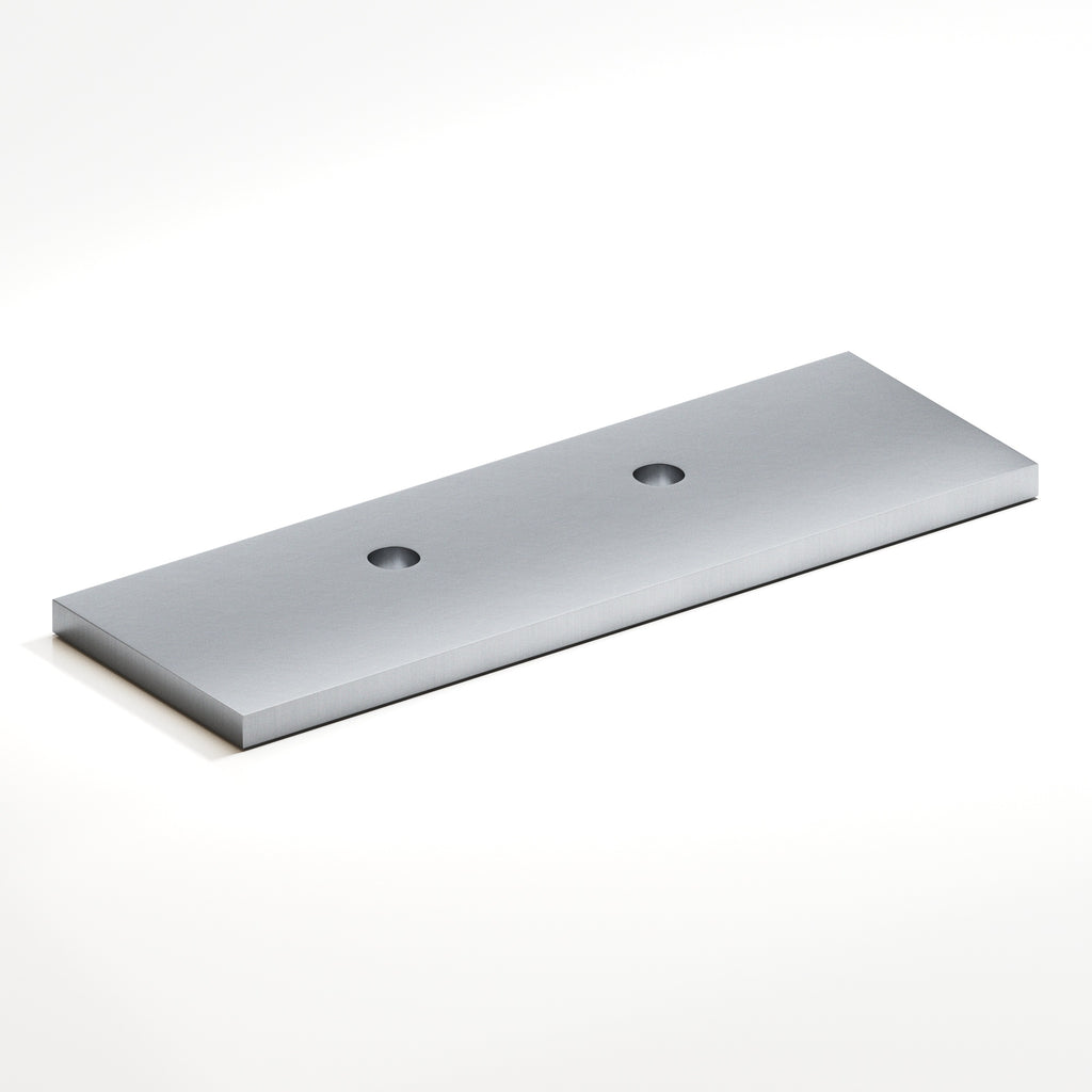 Colonial Bronze Series 9420 3.5" Rectangular Offset Backplate For Use With 420 457 And 458 Series Satin Chrome / 3.5"