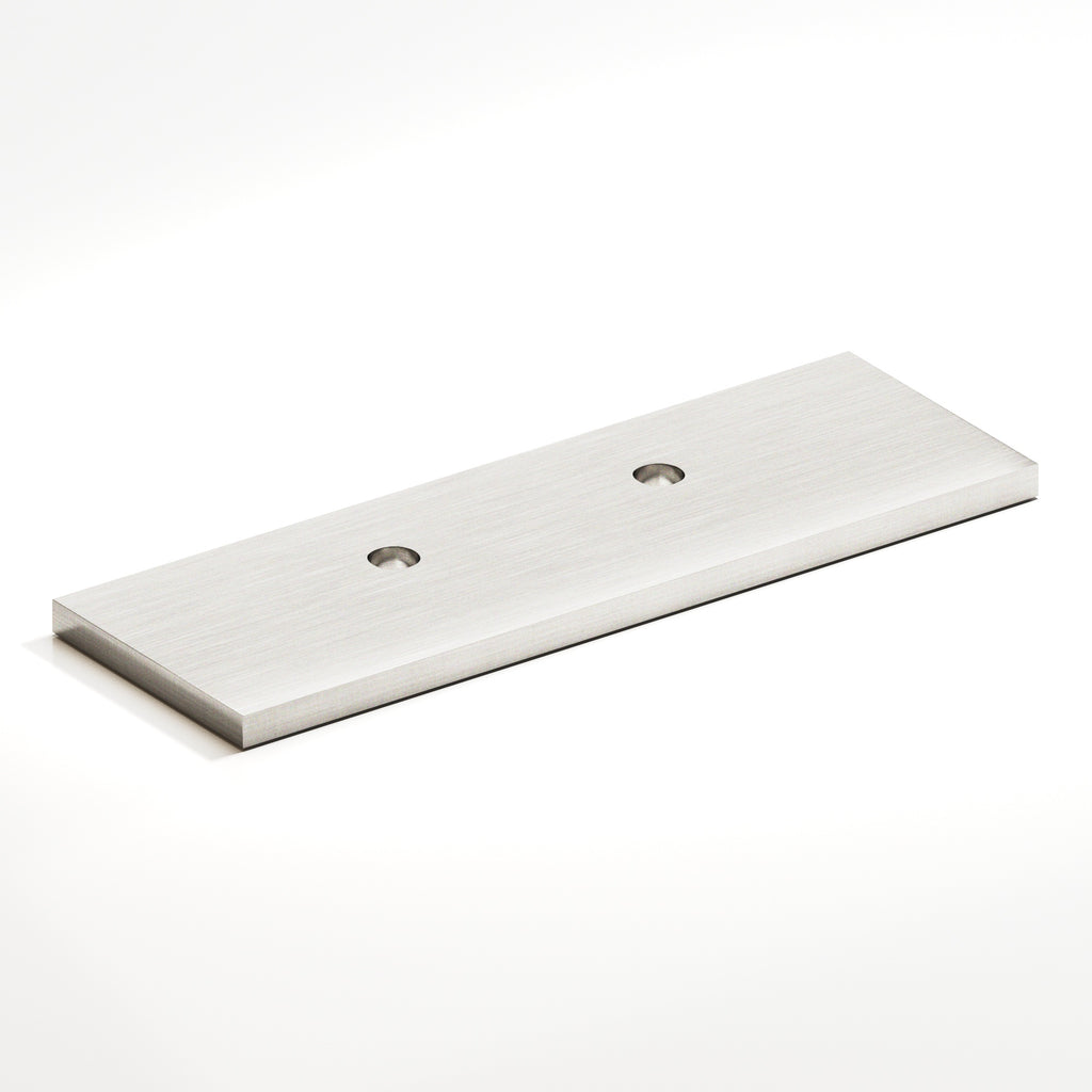 Colonial Bronze Series 9420 4" Rectangular Offset Backplate For Use With 420 457 And 458 Series Satin Nickel / 4"