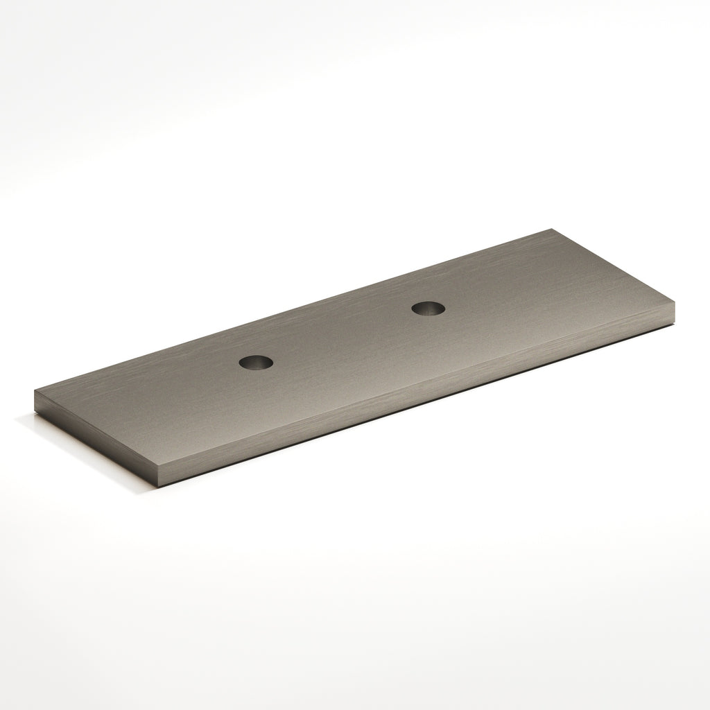Colonial Bronze Series 9420 3.5" Rectangular Offset Backplate For Use With 420 457 And 458 Series Matte Pewter / 3.5"