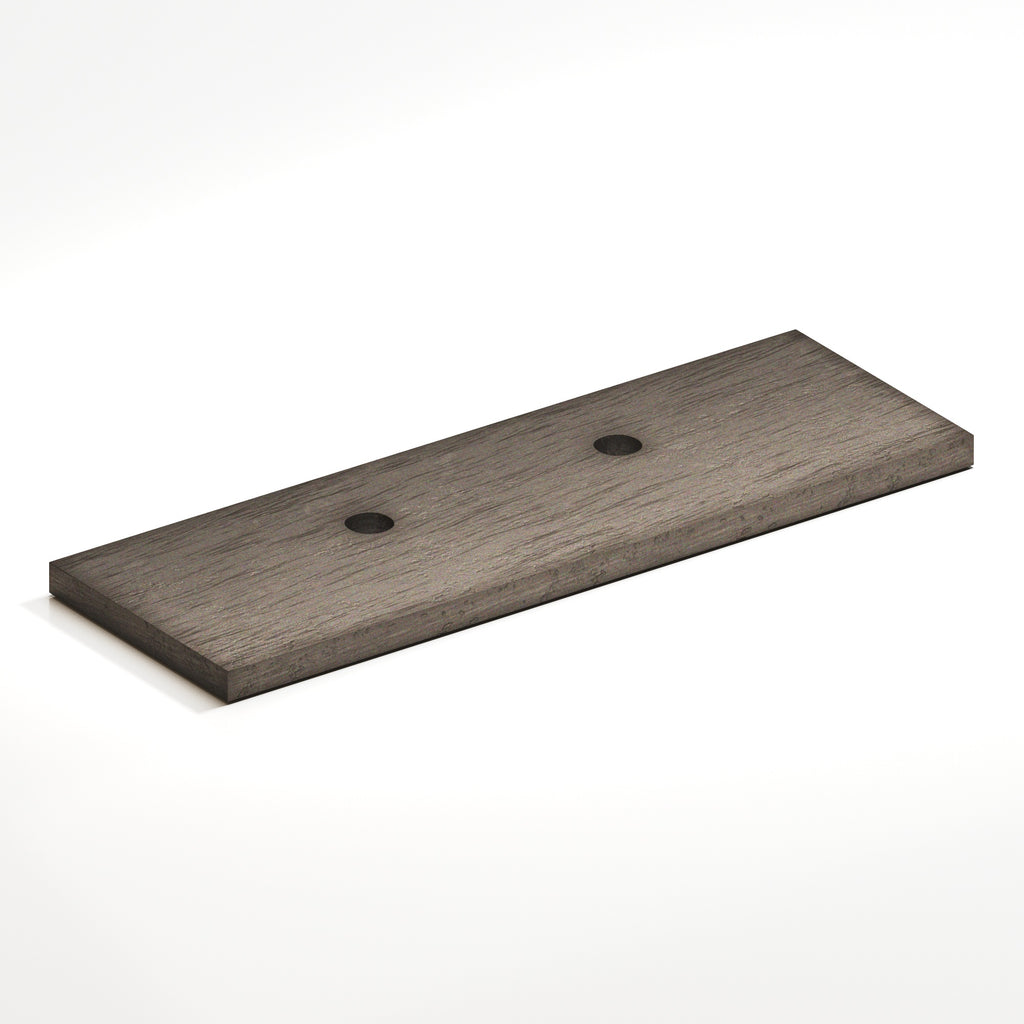 Colonial Bronze Series 9420 3.5" Rectangular Offset Backplate For Use With 420 457 And 458 Series Distressed Pewter / 3.5"