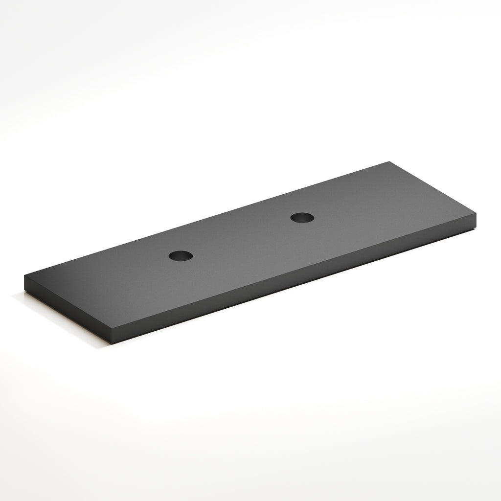 Colonial Bronze Series 9420 3.5" Rectangular Offset Backplate For Use With 420 457 And 458 Series Matte Graphite / 3.5"