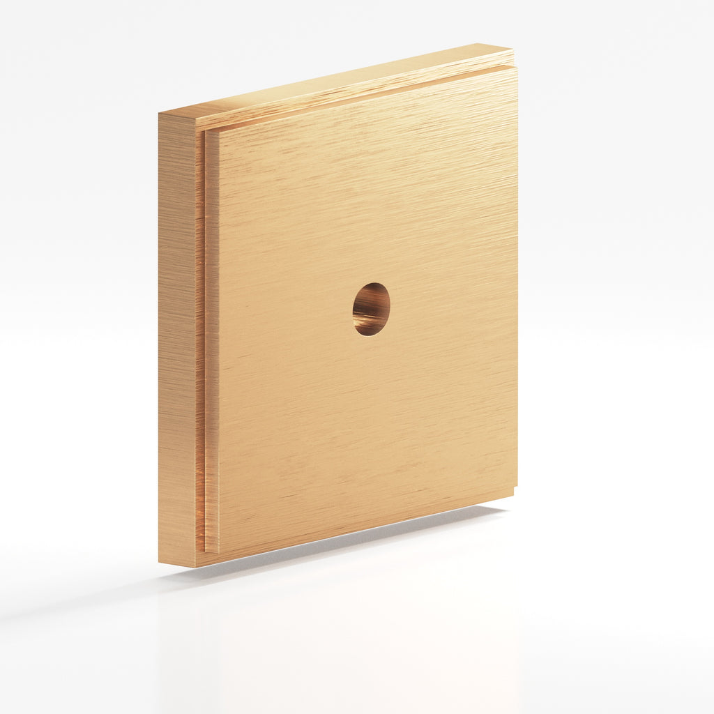 Colonial Bronze Series 9625 1.75" Square Stepped Backplate Matte Satin Bronze / 1.75"
