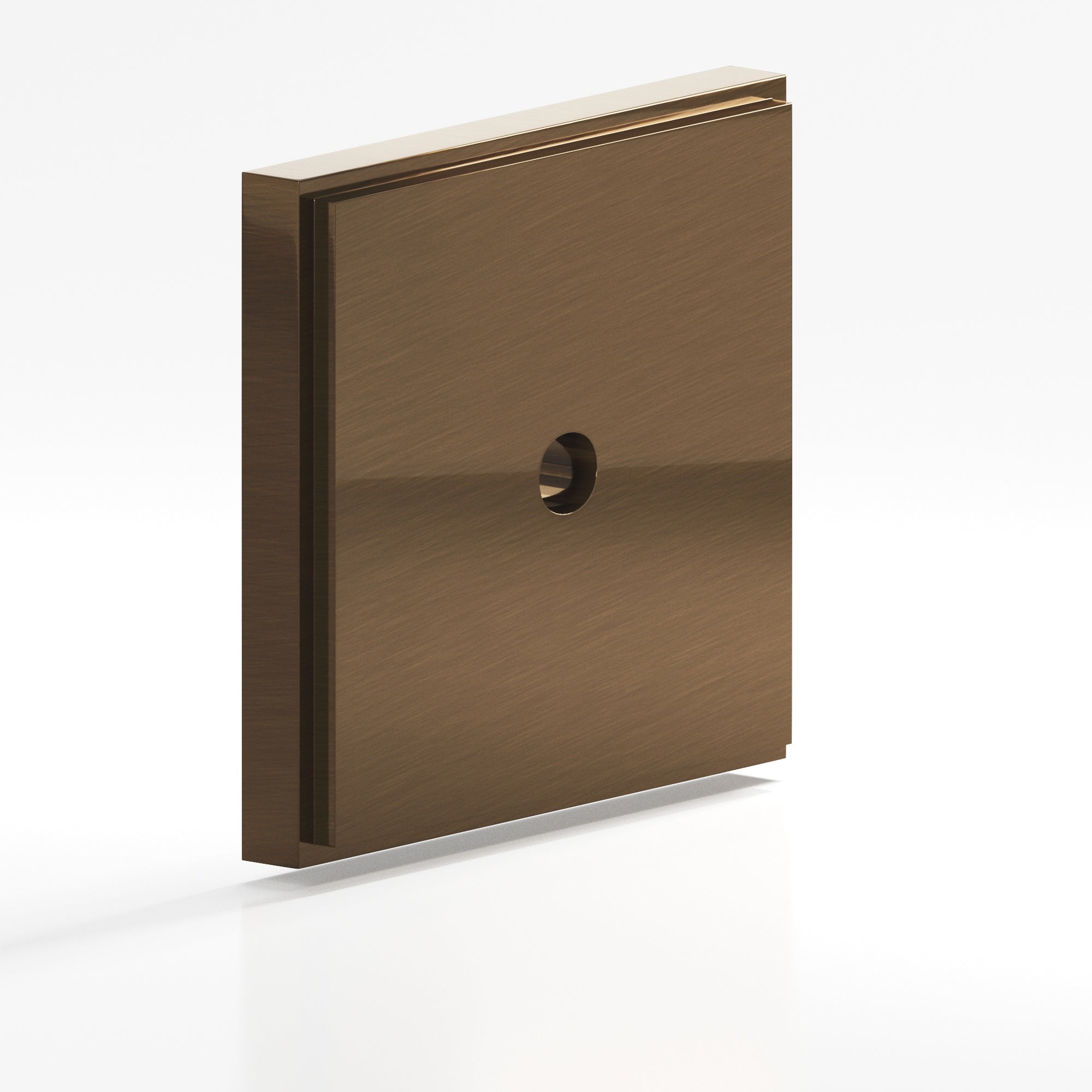 Colonial Bronze Series 9624 1.5" Square Stepped Backplate Light Statuary Bronze / 1.5"