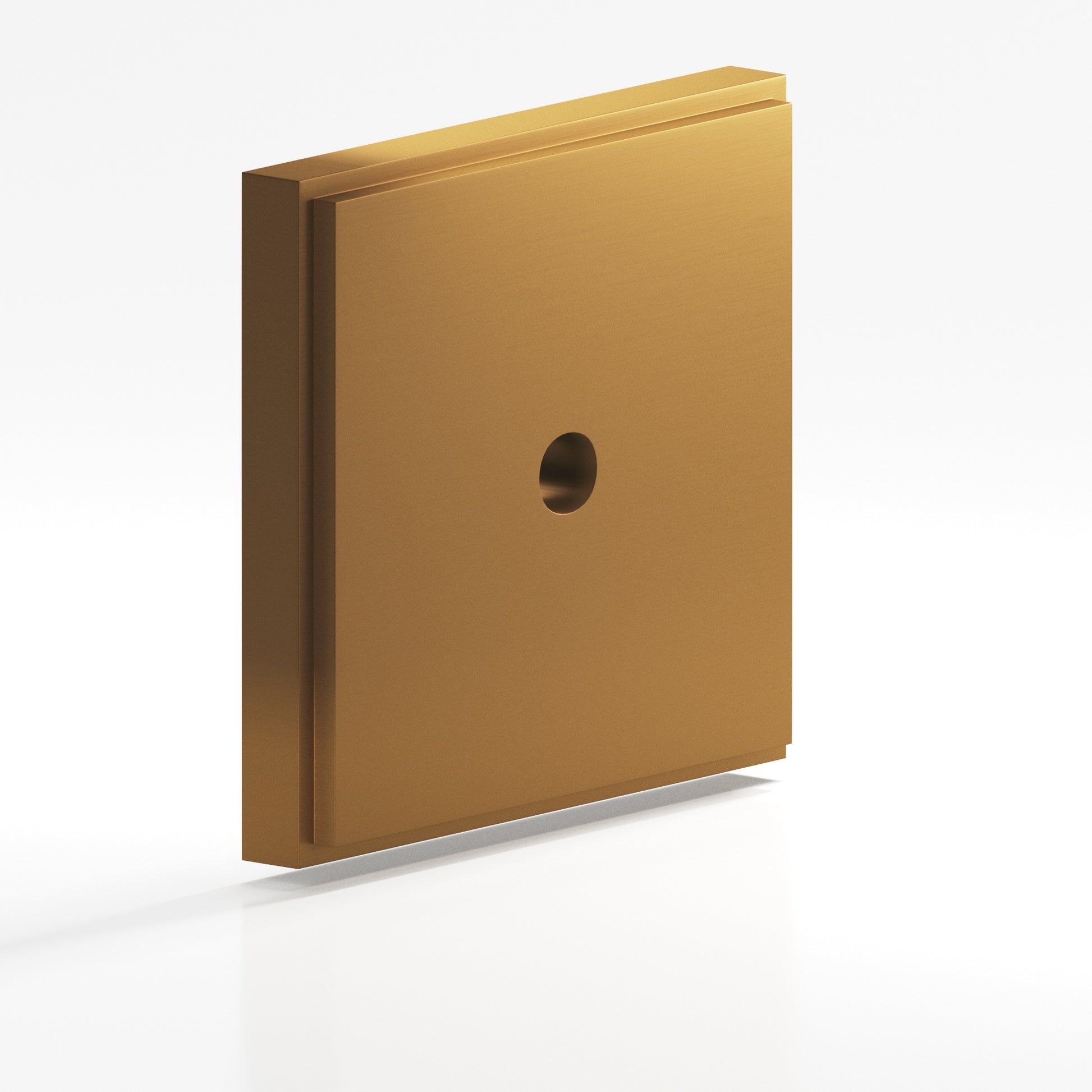 Colonial Bronze Series 9624 1.5" Square Stepped Backplate Matte Light Statuary Bronze / 1.5"