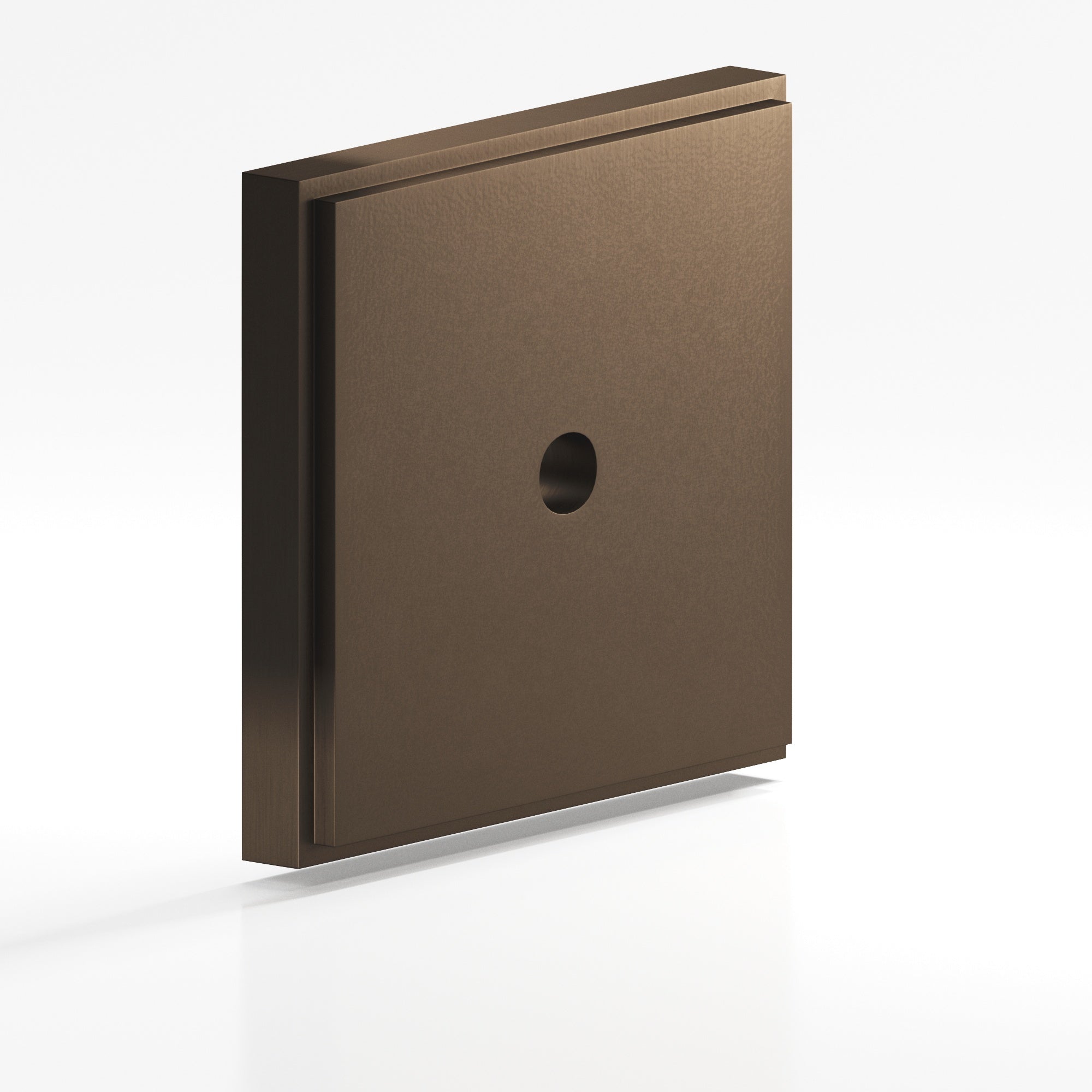 Colonial Bronze Series 9625 1.75" Square Stepped Backplate Heritage Bronze / 1.75"