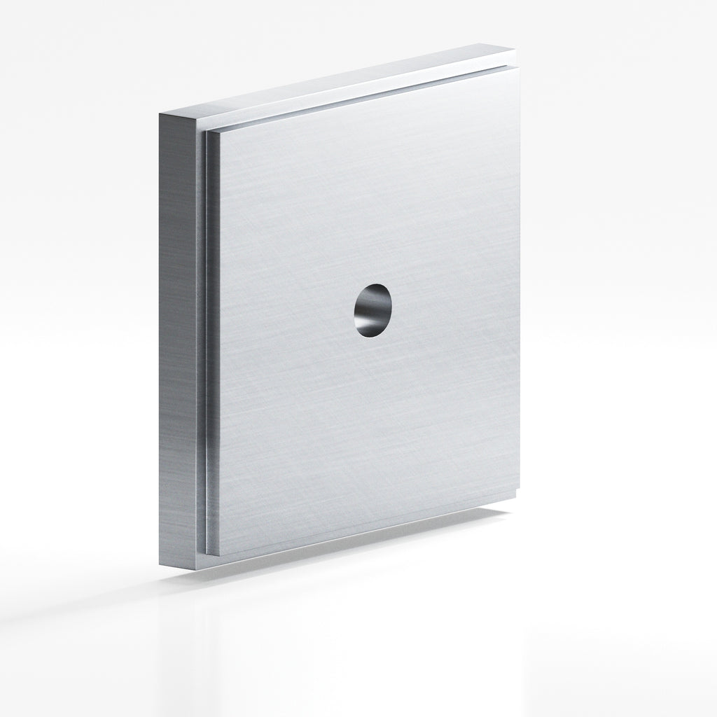 Colonial Bronze Series 9945 1" Square Stepped Backplate Satin Chrome / 1"