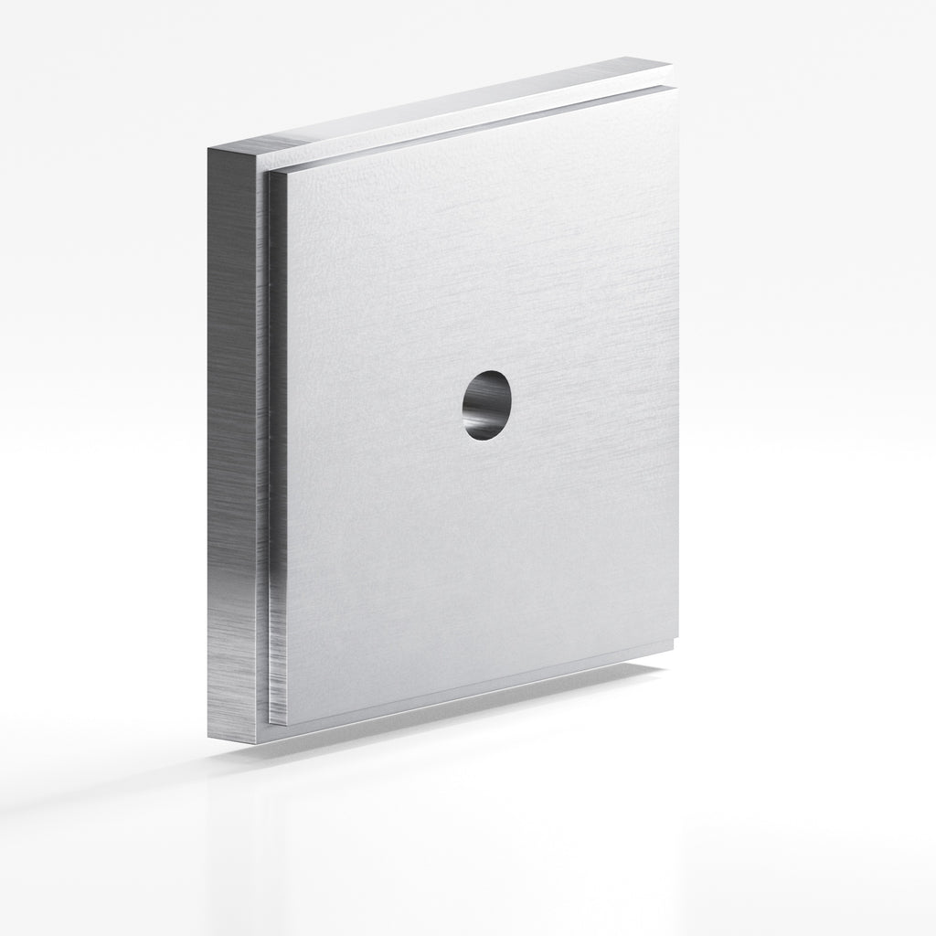 Colonial Bronze Series 9945 1" Square Stepped Backplate Matte Satin Chrome / 1"