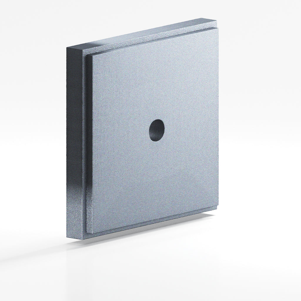 Colonial Bronze Series 9625 1.75" Square Stepped Backplate Frost Chrome™ / 1.75"