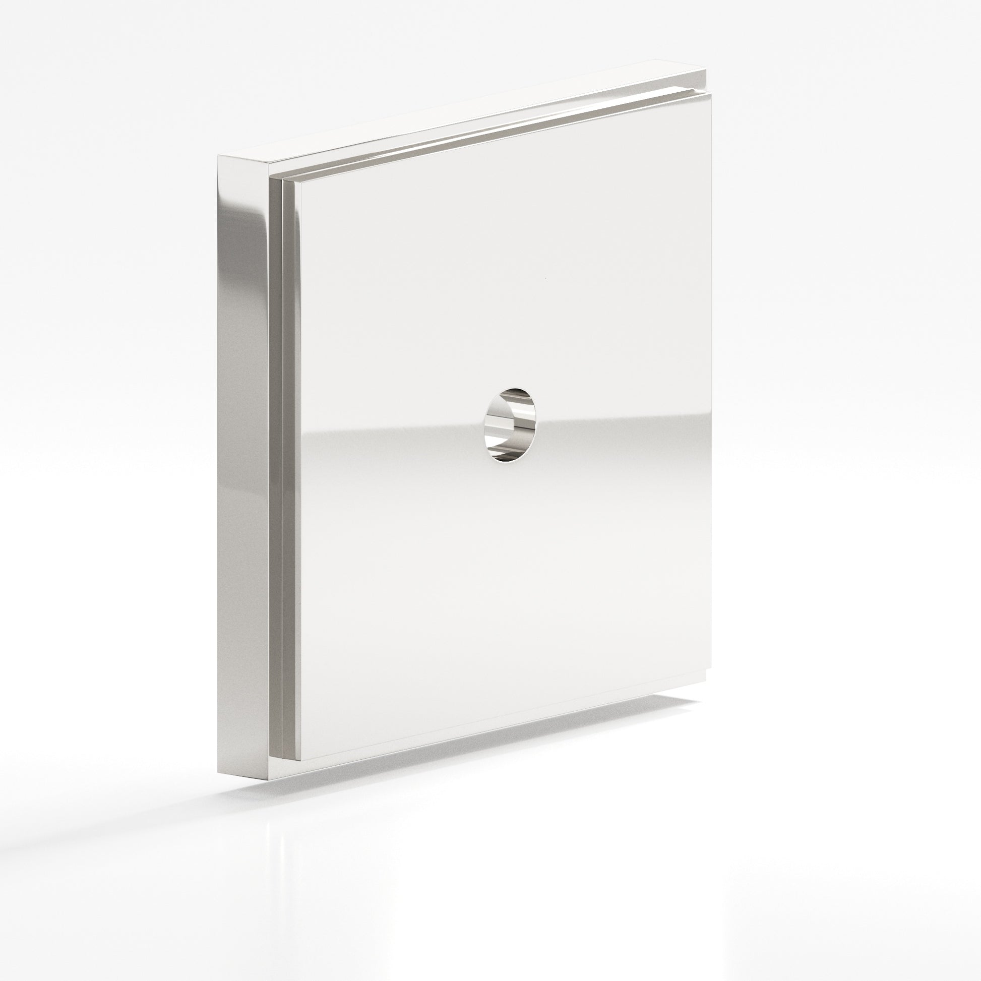 Colonial Bronze Series 9624 1.5" Square Stepped Backplate Polished Nickel / 1.5"