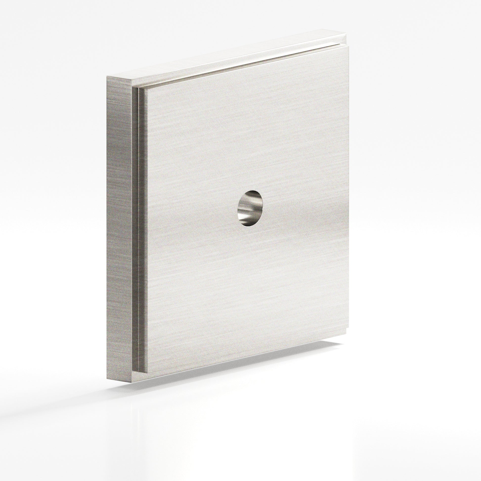 Colonial Bronze Series 9625 1.75" Square Stepped Backplate Satin Nickel / 1.75"
