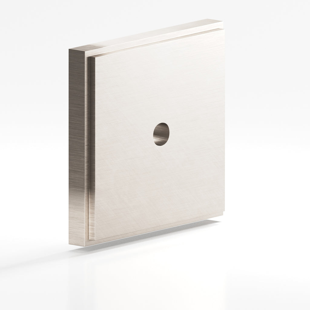 Colonial Bronze Series 9945 1" Square Stepped Backplate Matte Satin Nickel / 1"