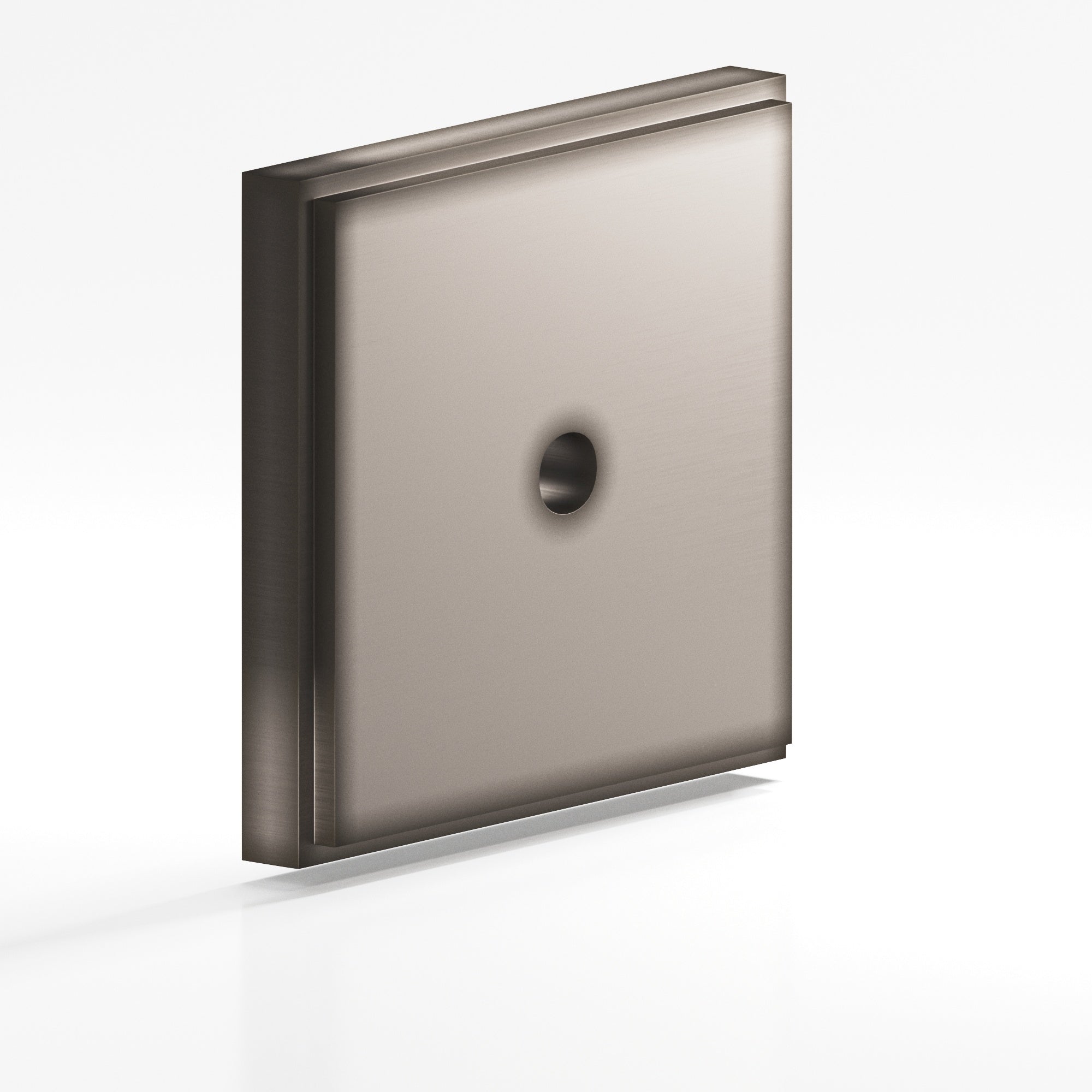 Colonial Bronze Series 9625 1.75" Square Stepped Backplate Pewter / 1.75"