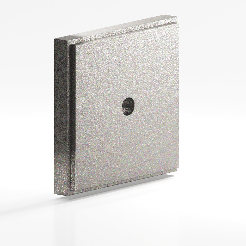 Colonial Bronze Series 9945 1" Square Stepped Backplate Frost Nickel™ / 1"