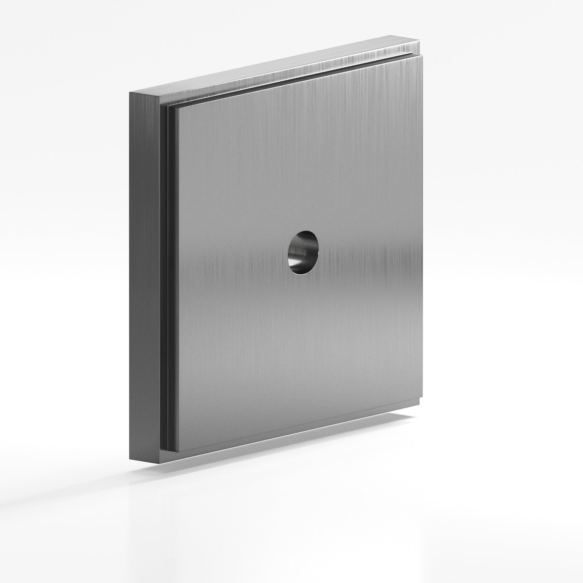 Colonial Bronze Series 9624 1.5" Square Stepped Backplate Graphite / 1.5"