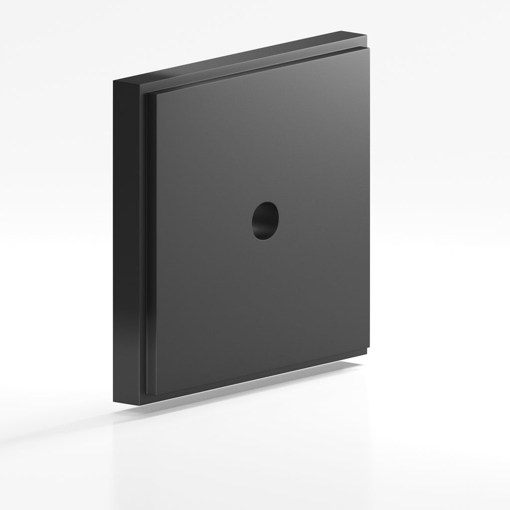 Colonial Bronze Series 9945 1" Square Stepped Backplate Matte Graphite / 1"