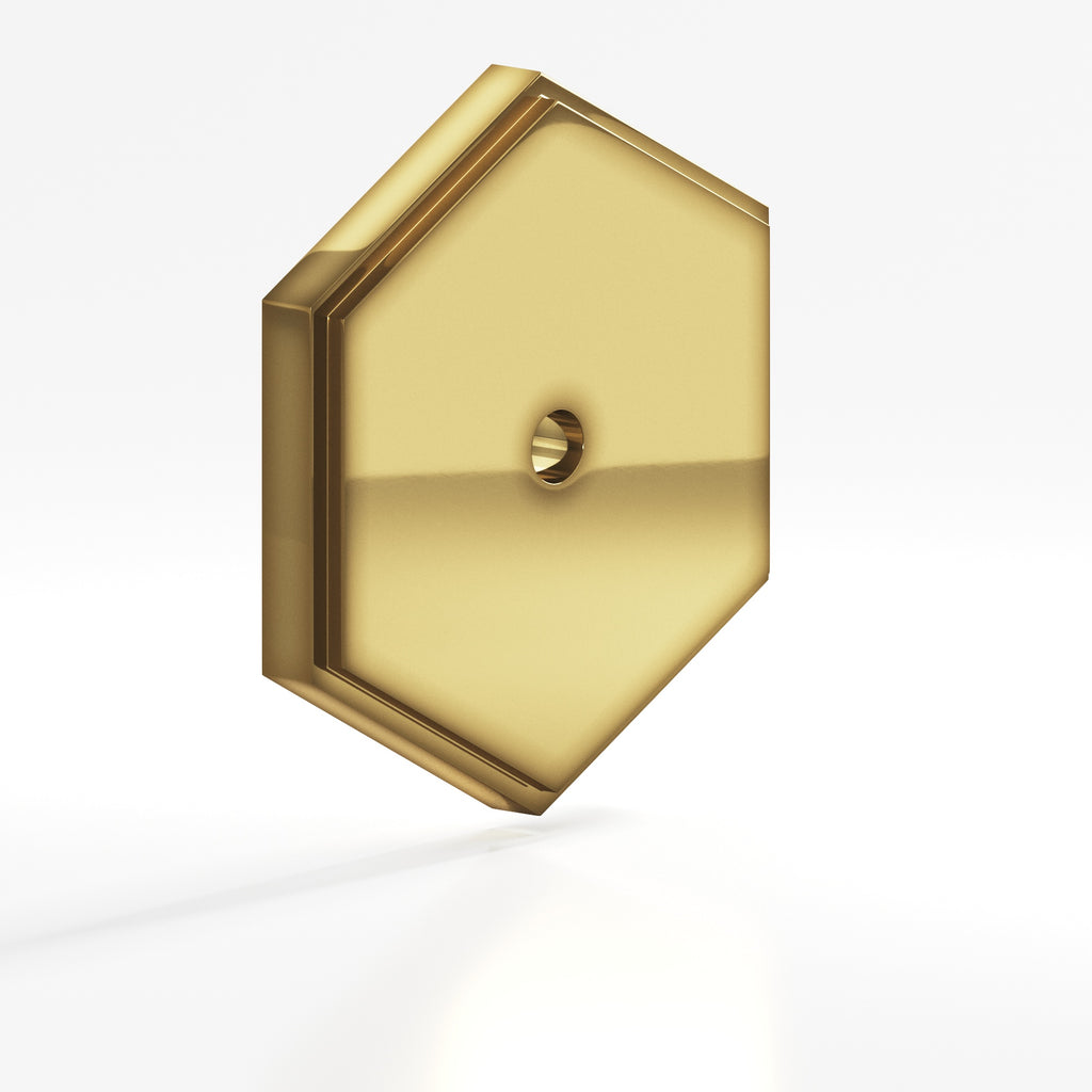 Colonial Bronze Series 9627 1.5" Hexagonal Stepped Backplate Antique Bronze / 1.5"