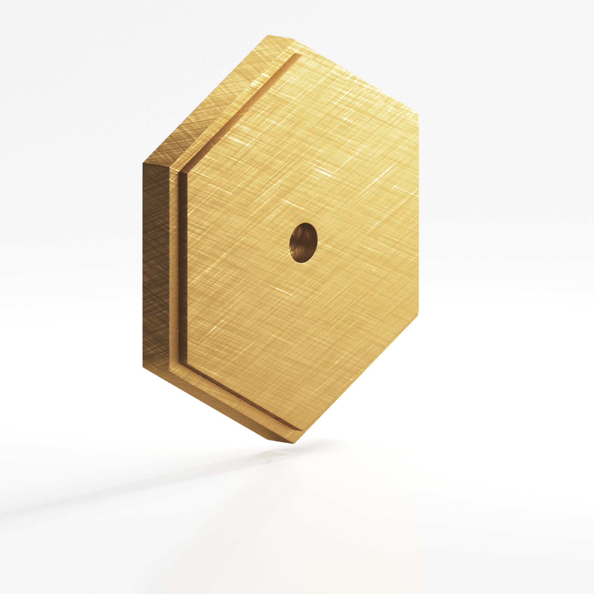 Colonial Bronze Series 9628 1.75" Hexagonal Stepped Backplate Weathered Brass / 1.75"