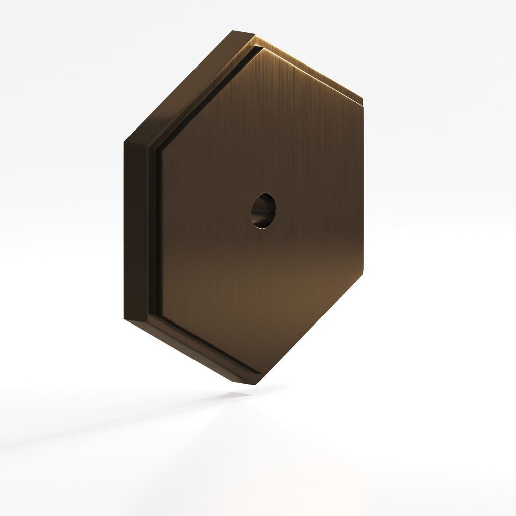 Colonial Bronze Series 9627 1.5" Hexagonal Stepped Backplate Oil Rubbed Bronze / 1.5"