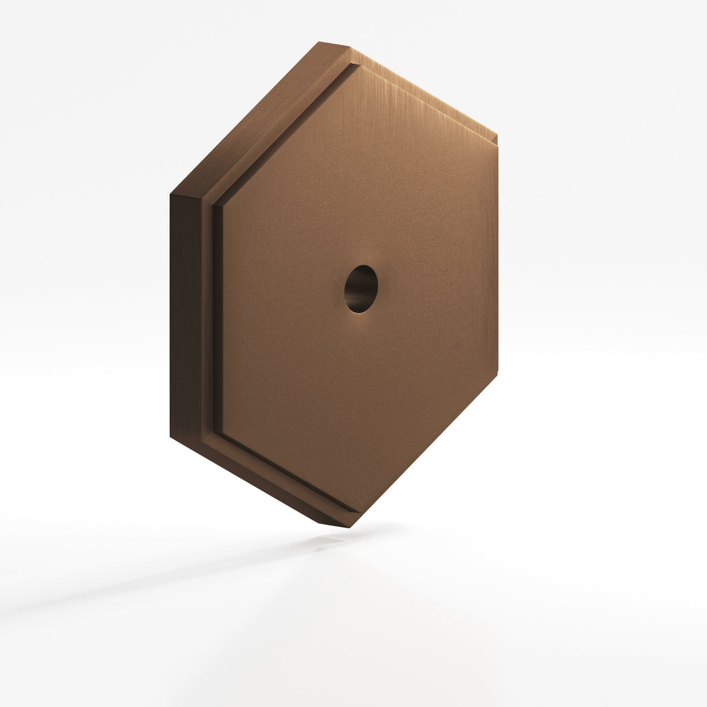 Colonial Bronze Series 9627 1.5" Hexagonal Stepped Backplate Matte Oil Rubbed Bronze / 1.5"