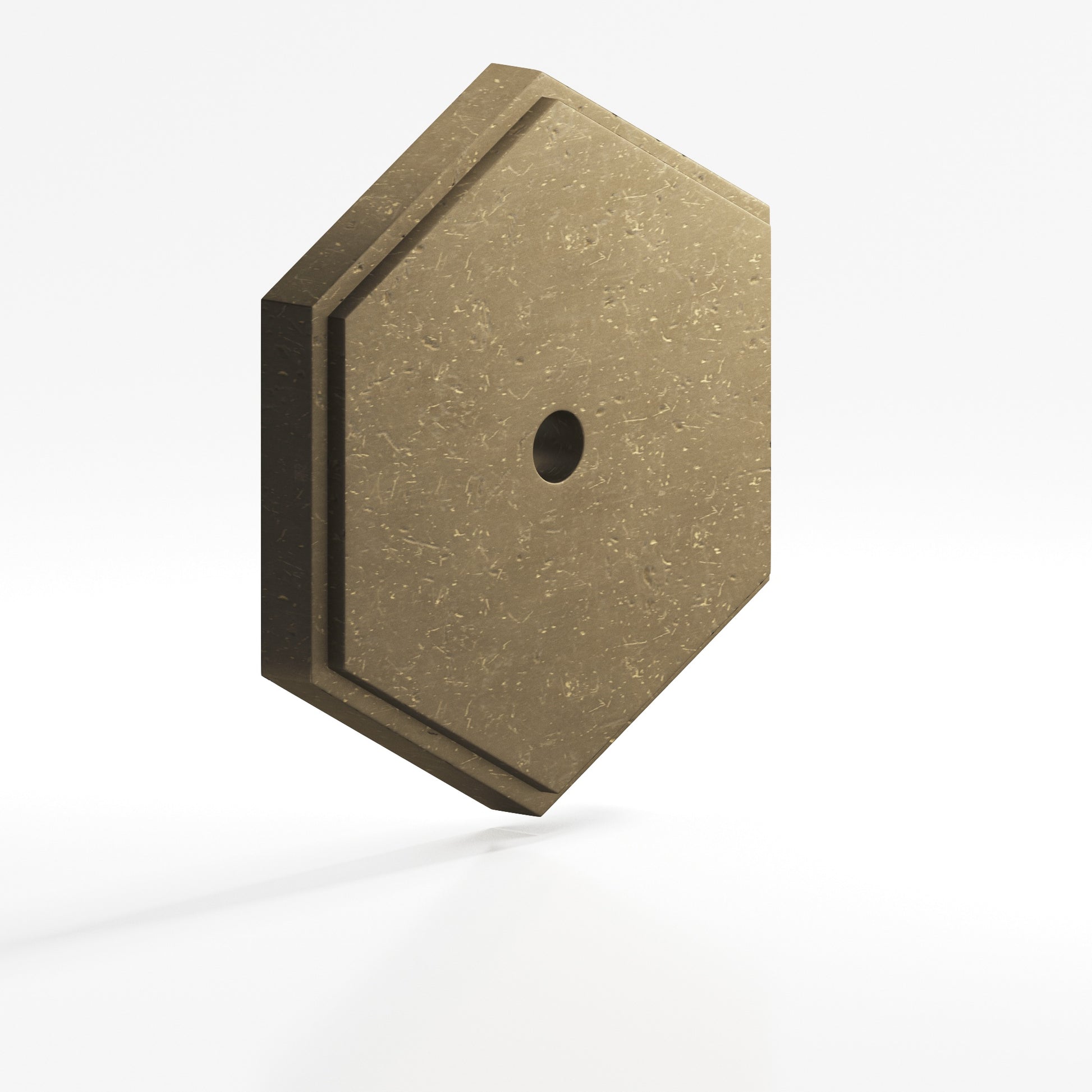 Colonial Bronze Series 9627 1.5" Hexagonal Stepped Backplate Distressed Oil Rubbed Bronze / 1.5"