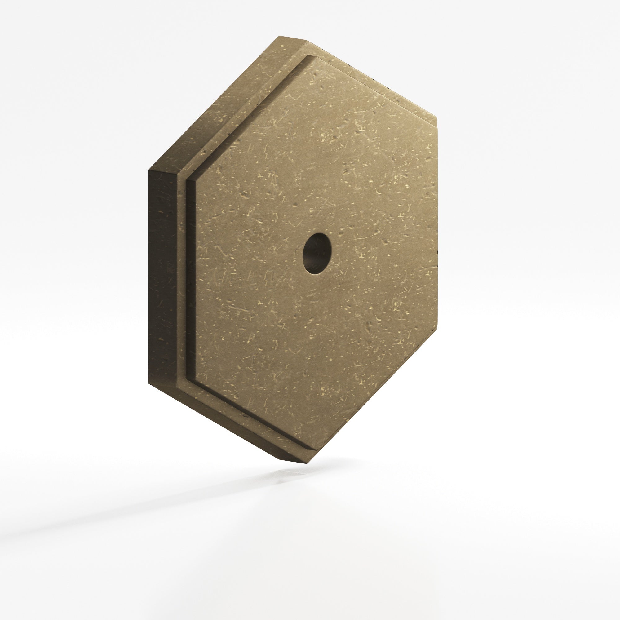 Colonial Bronze Series 9627 1.5" Hexagonal Stepped Backplate Distressed Oil Rubbed Bronze / 1.5"