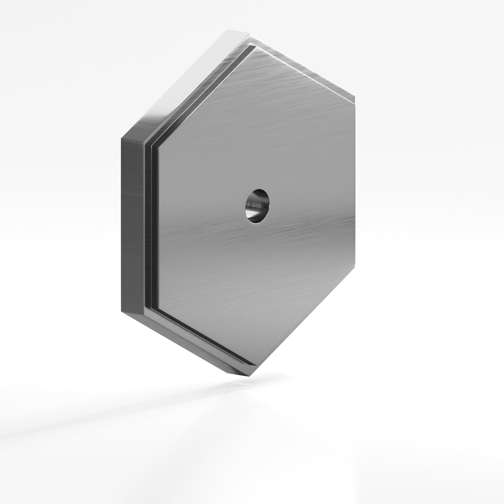 Colonial Bronze Series 9628 1.75" Hexagonal Stepped Backplate Graphite / 1.75"