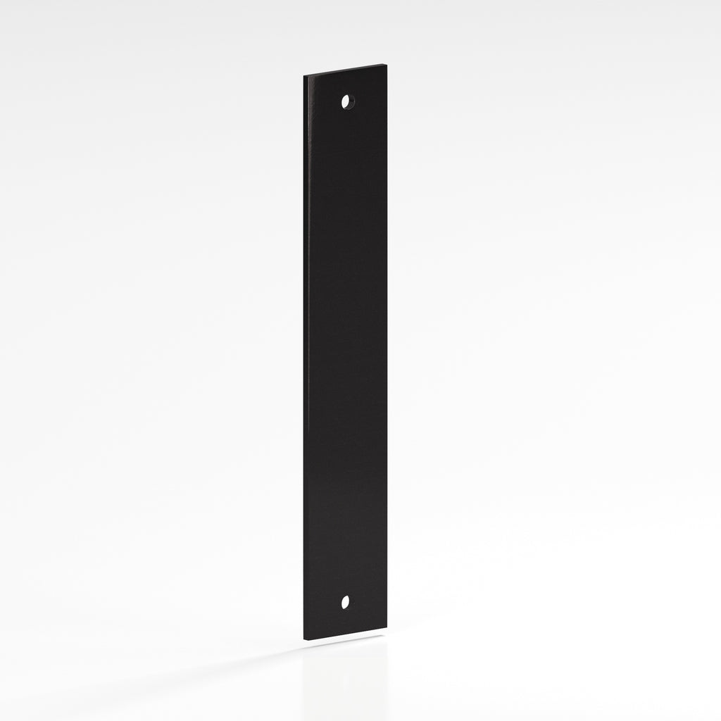 Colonial Bronze Series 9844 10" Rectangular Backplates Satin Black / 10"