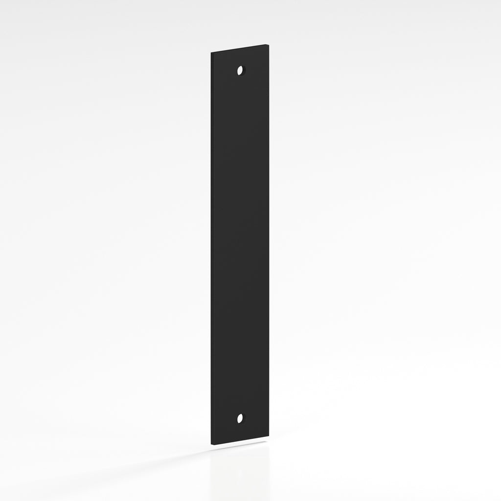 Colonial Bronze Series 9946 2.5" Rectangular Backplate Matte Satin Black / 2.5"