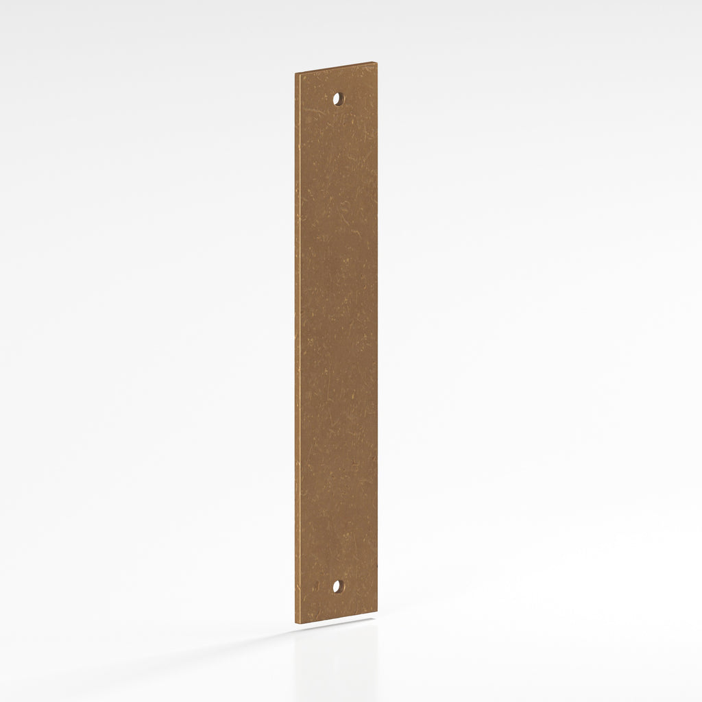 Colonial Bronze Series 9946 2.5" Rectangular Backplate Distressed Light Statuary Bronze / 2.5"