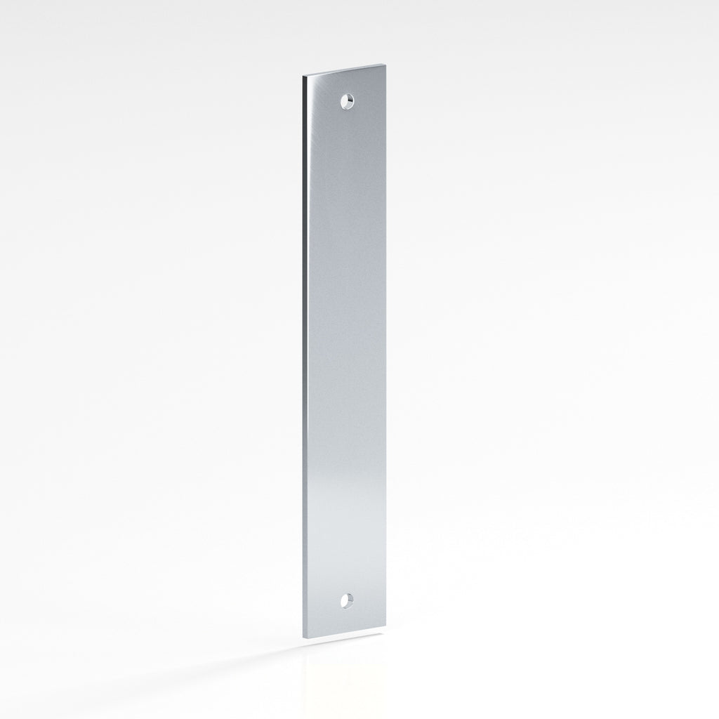 Colonial Bronze Series 9844 10" Rectangular Backplates Polished Chrome / 10"