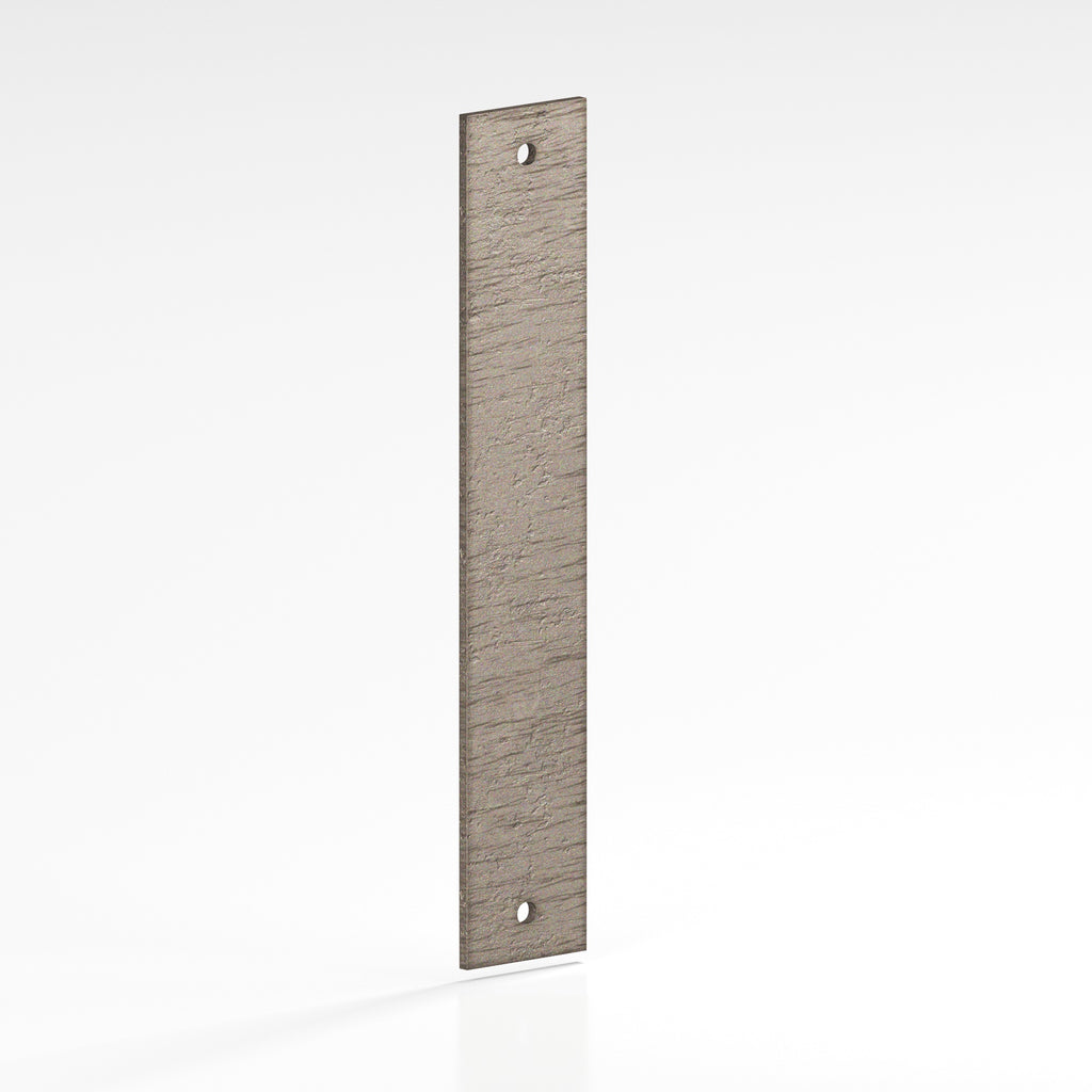 Colonial Bronze Series 9946 2.5" Rectangular Backplate Distressed Pewter / 2.5"