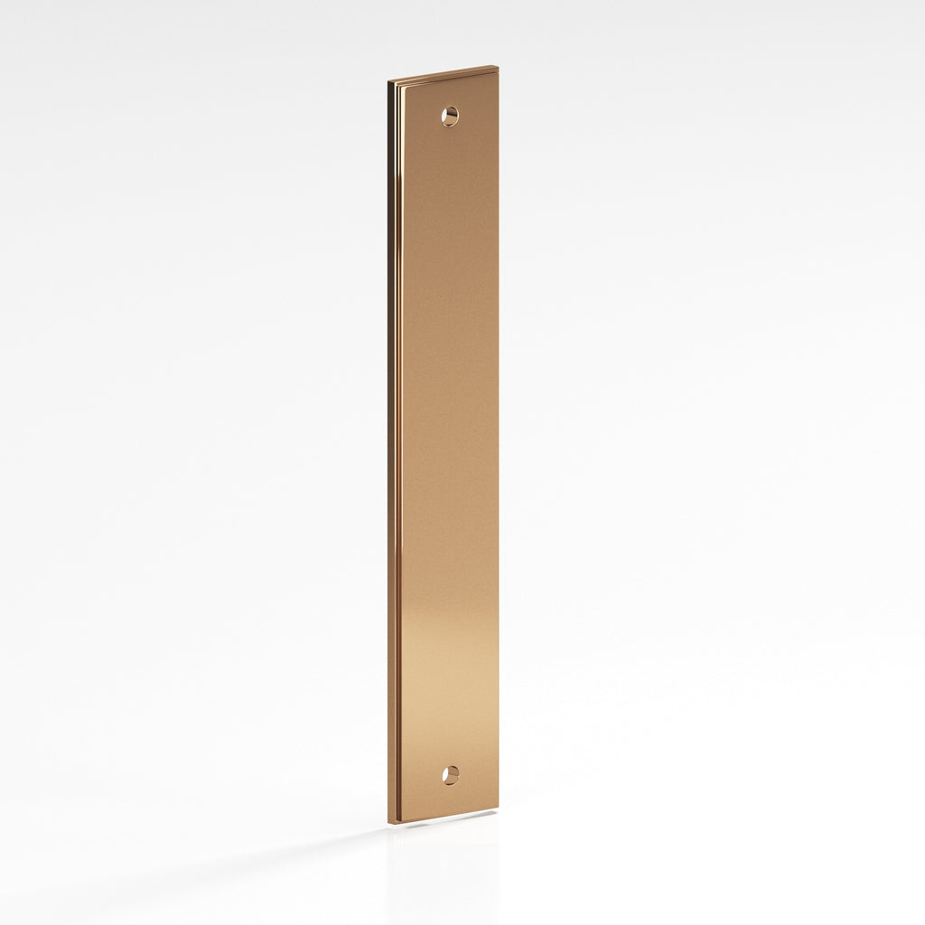 Colonial Bronze Series 9948 6" Rectangular Stepped Backplate Polished Bronze / 6"