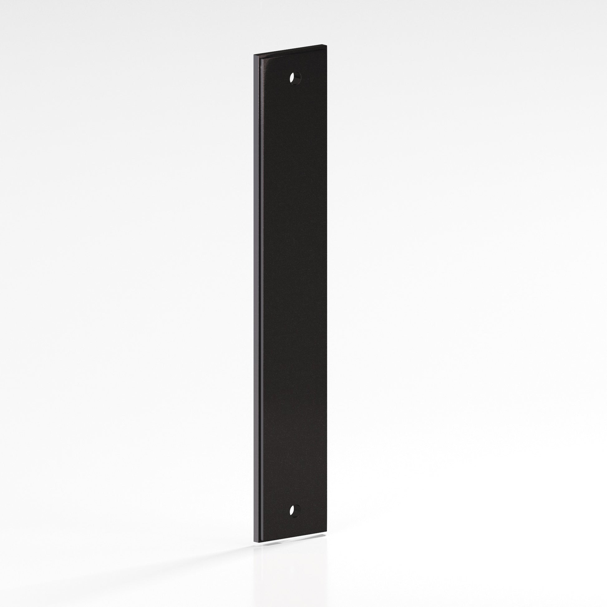 Colonial Bronze Series 9948 6" Rectangular Stepped Backplate Satin Black / 6"