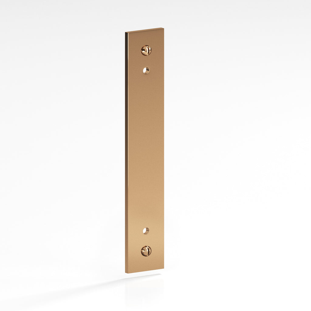 Colonial Bronze Series 9947 4" Rectangular Backplate With Exposed Finished Screws Polished Bronze / 4"