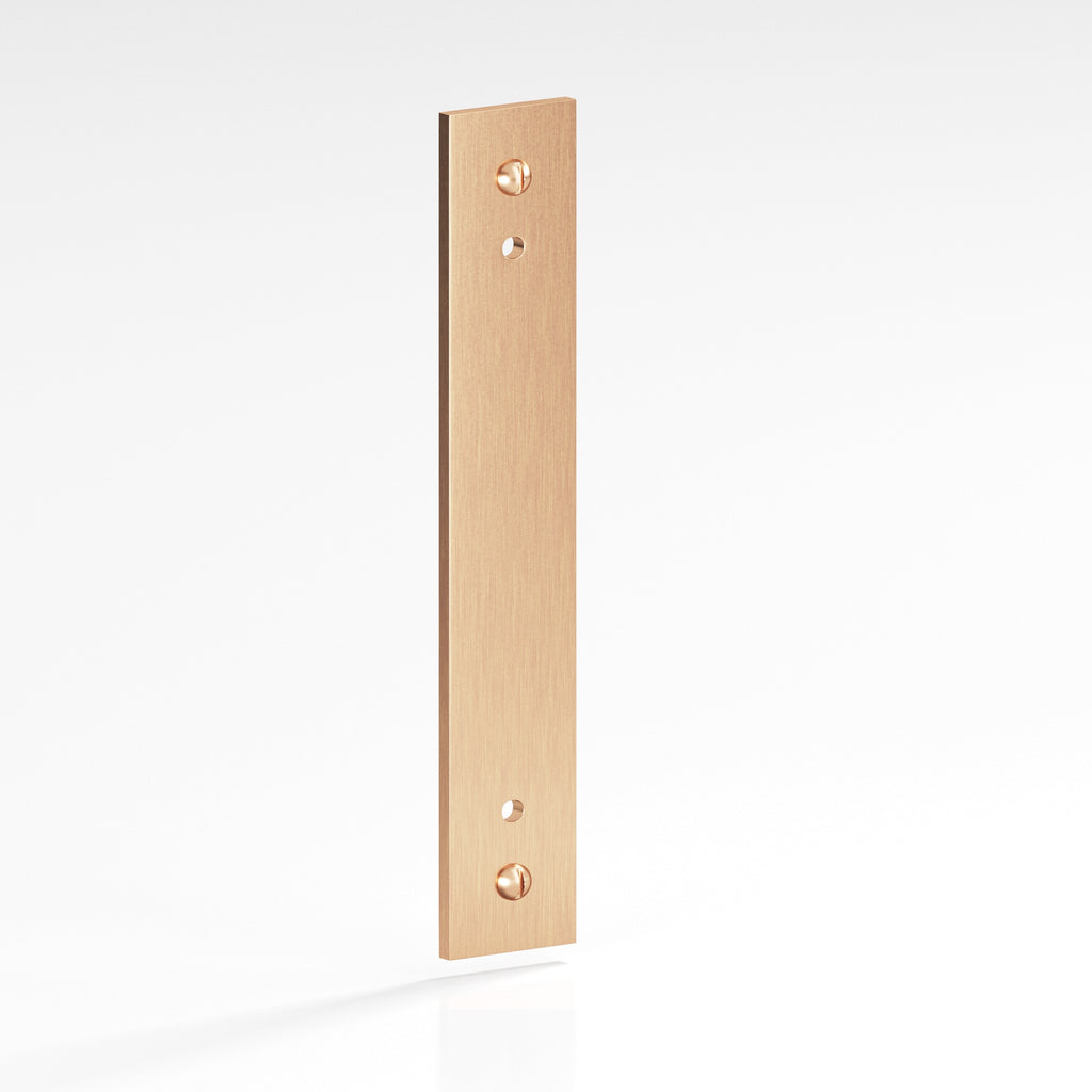 Colonial Bronze Series 9947 4" Rectangular Backplate With Exposed Finished Screws Satin Bronze / 4"