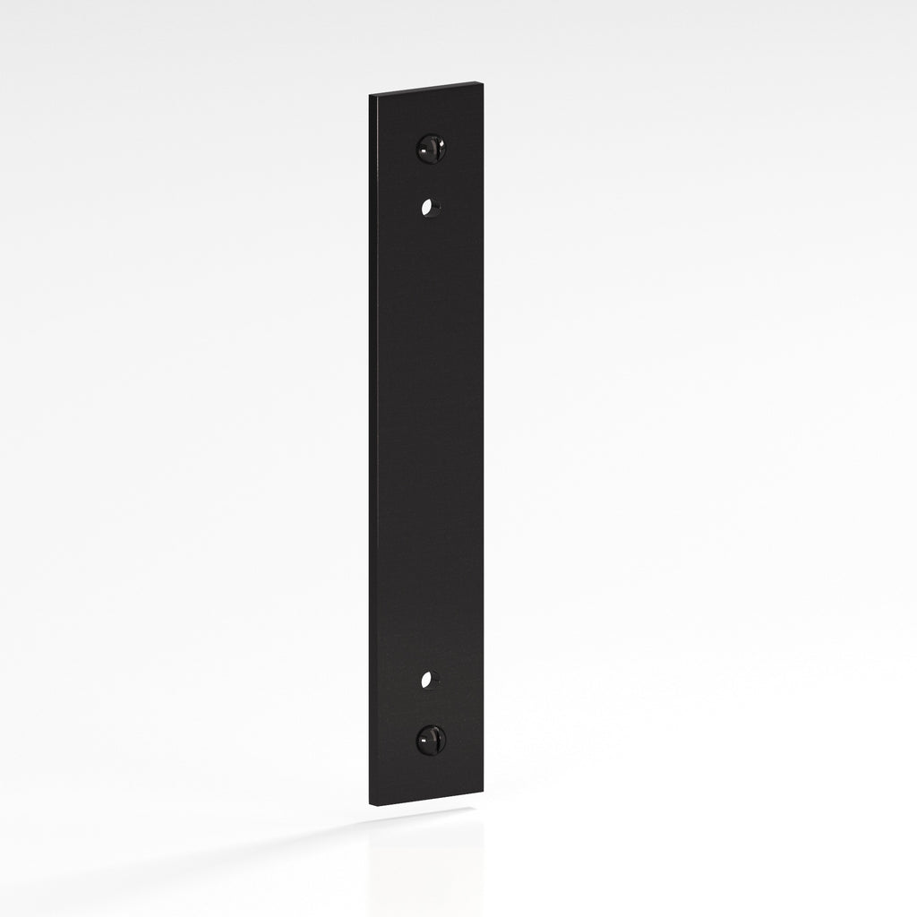 Colonial Bronze Series 9947 4" Rectangular Backplate With Exposed Finished Screws Satin Black / 4"
