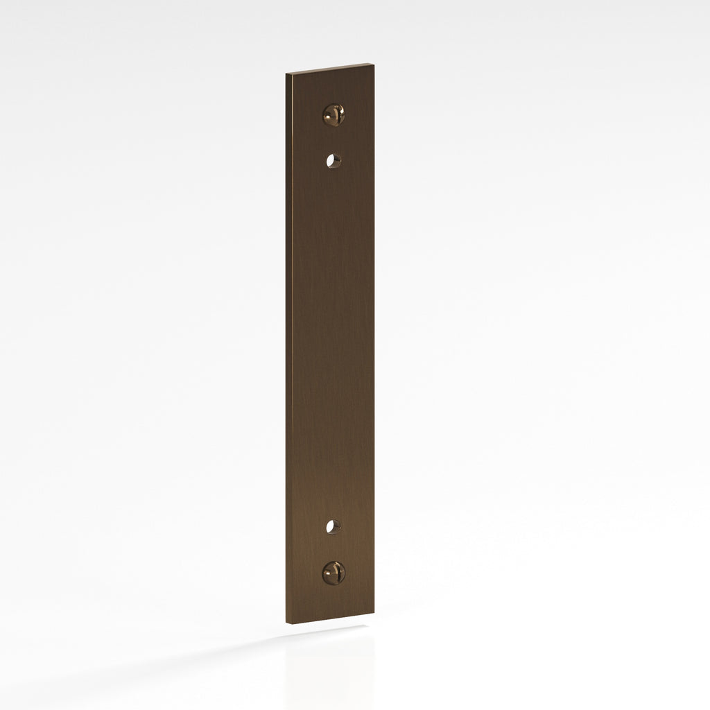 Colonial Bronze Series 9947 4" Rectangular Backplate With Exposed Finished Screws Light Statuary Bronze / 4"