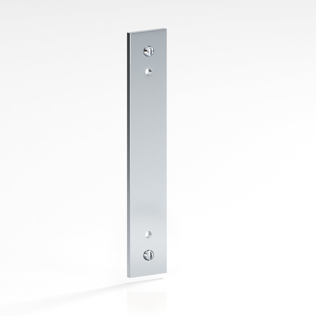 Colonial Bronze Series 9947 4" Rectangular Backplate With Exposed Finished Screws Polished Chrome / 4"